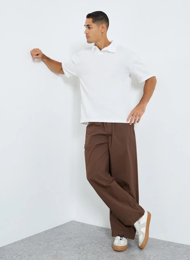 Styli Styli Oversized Parachute Pants with Drawstring