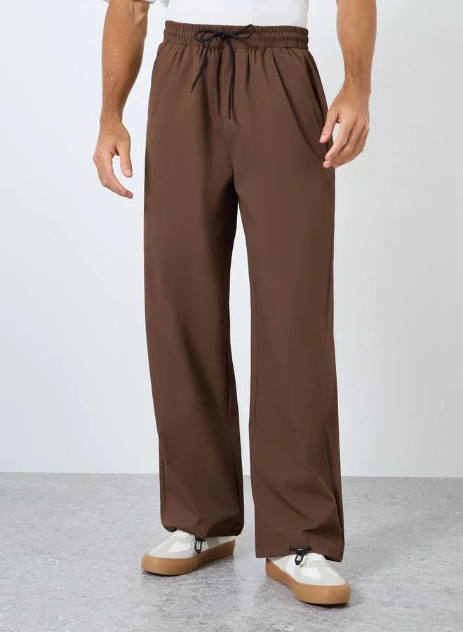Styli Styli Oversized Parachute Pants with Drawstring