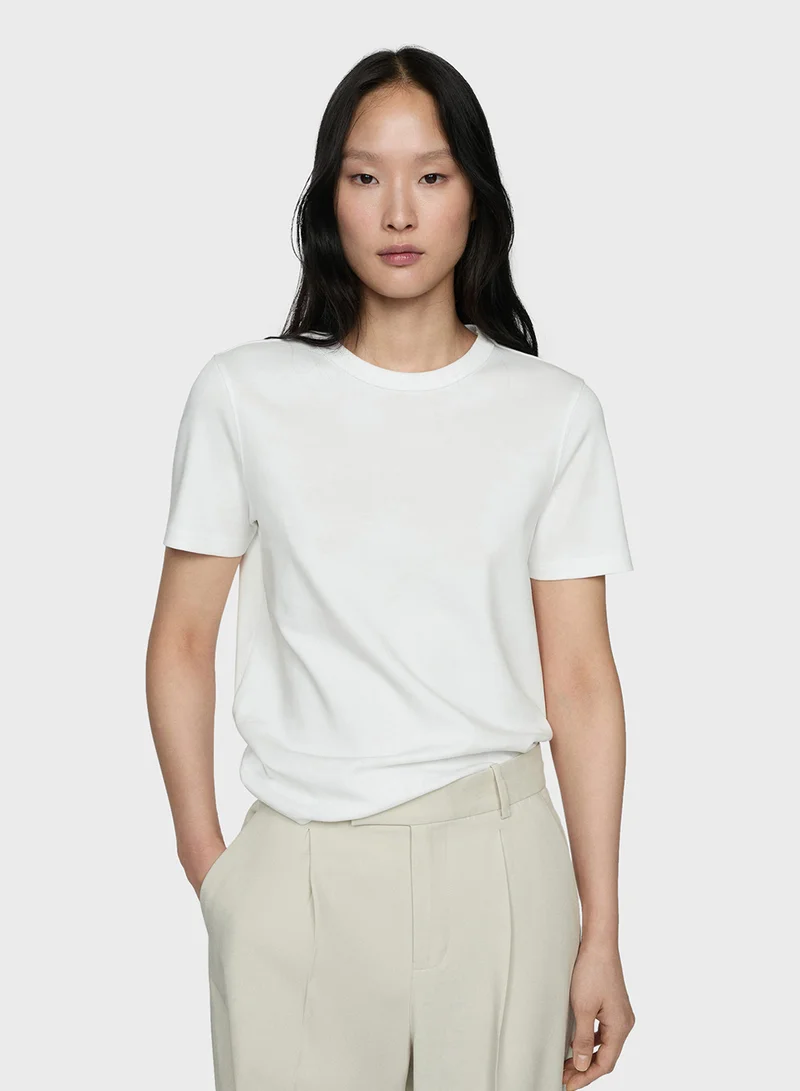 مانجو Crew Neck T-Shirt