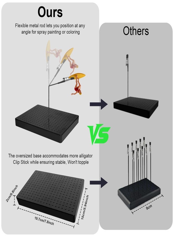 XyviLokit Model Painting Stand Base and 20PCS Alligator Clip Sticks - Image 2