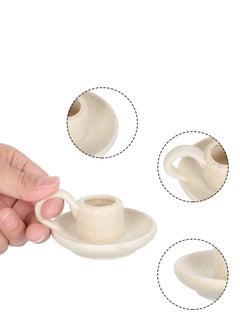 Excefore Ceramic Candle Holders, Decorative Candle Holders, Candlelight Dinner Decor, Candle Stability Bases, Handle Candle Holders, Candle Display Pieces, Housewarming Gifts, for Table, Centerpiece, Wedding  - Image 3