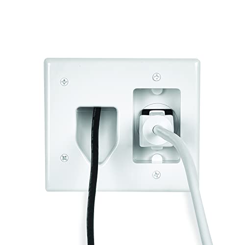RCA DH150E RCA in-Wall Power Install and Cord Management Kit for Wall Mounted Flat Panel TVs, White - Image 2