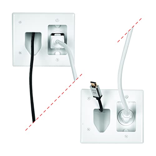 RCA DH150E RCA in-Wall Power Install and Cord Management Kit for Wall Mounted Flat Panel TVs, White - Image 3