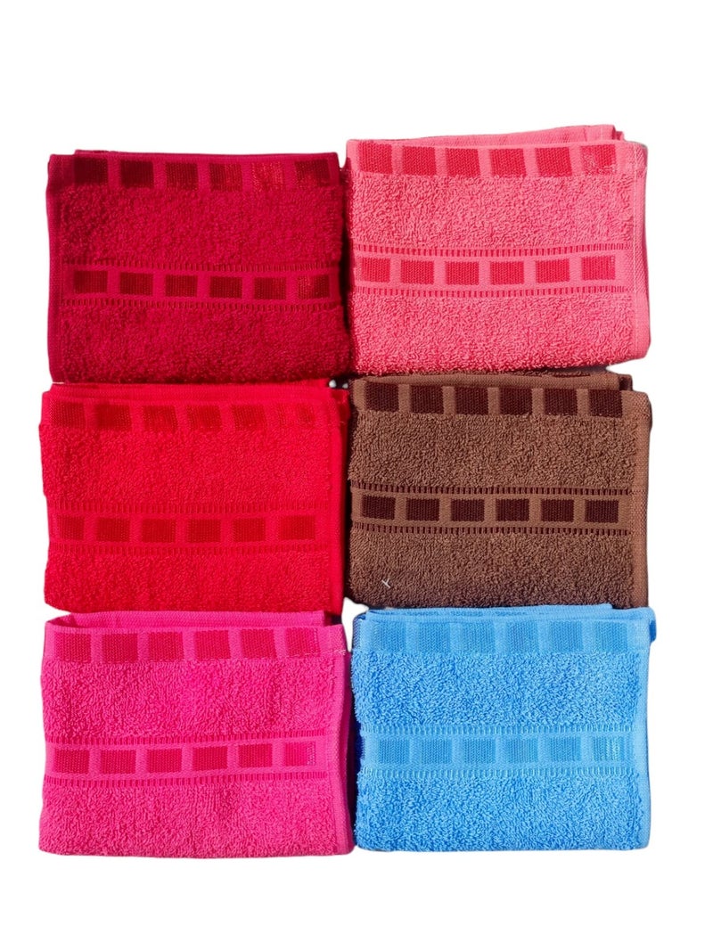 Antiter 100% Cotton 4 Piece Hand Towel Set, 550 GSM (Multicolor) - Image 2