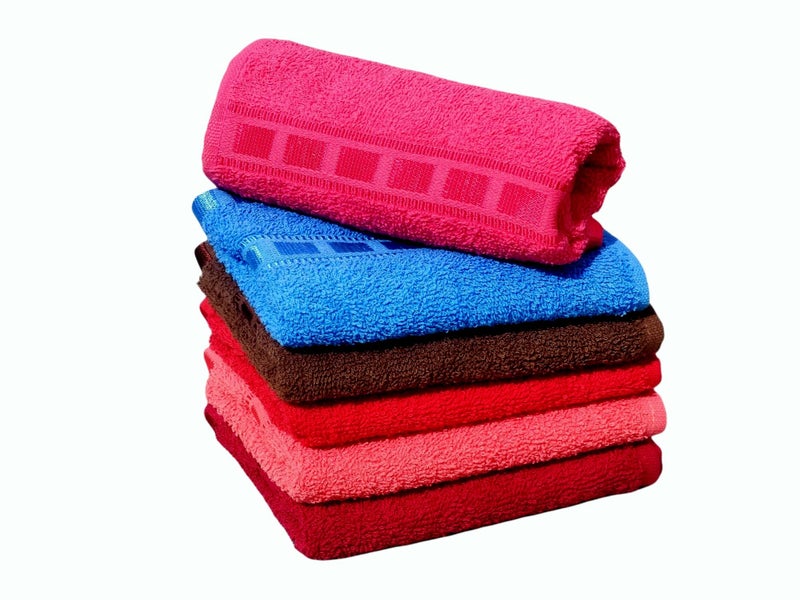 Antiter 100% Cotton 4 Piece Hand Towel Set, 550 GSM (Multicolor) - Image 1