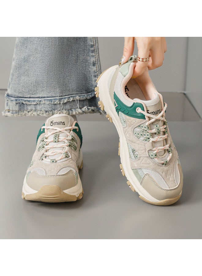 15MINS New Dad Shoes - Autumn Versatile Color-blocking Platform Sneakers For Women, Outdoor Sports & Casual Wear - Image 5