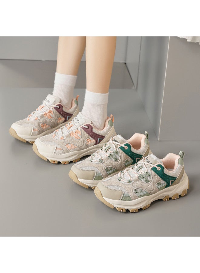 15MINS New Dad Shoes - Autumn Versatile Color-blocking Platform Sneakers For Women, Outdoor Sports & Casual Wear - Image 4