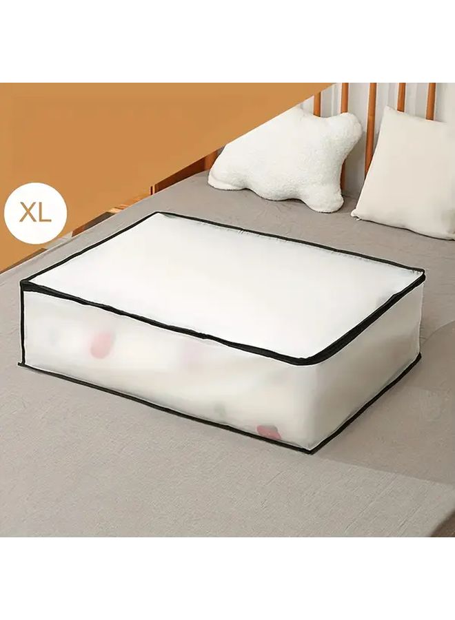 Medium Waterproof Quilt Storage Bag Dustproof Transparent Zipper Under Bed Organizer - Image 5