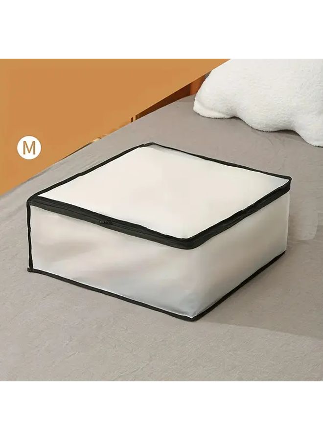Medium Waterproof Quilt Storage Bag Dustproof Transparent Zipper Under Bed Organizer - Image 3