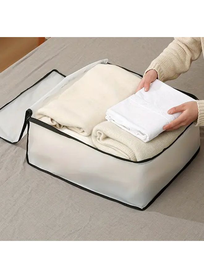 Medium Waterproof Quilt Storage Bag Dustproof Transparent Zipper Under Bed Organizer - Image 2