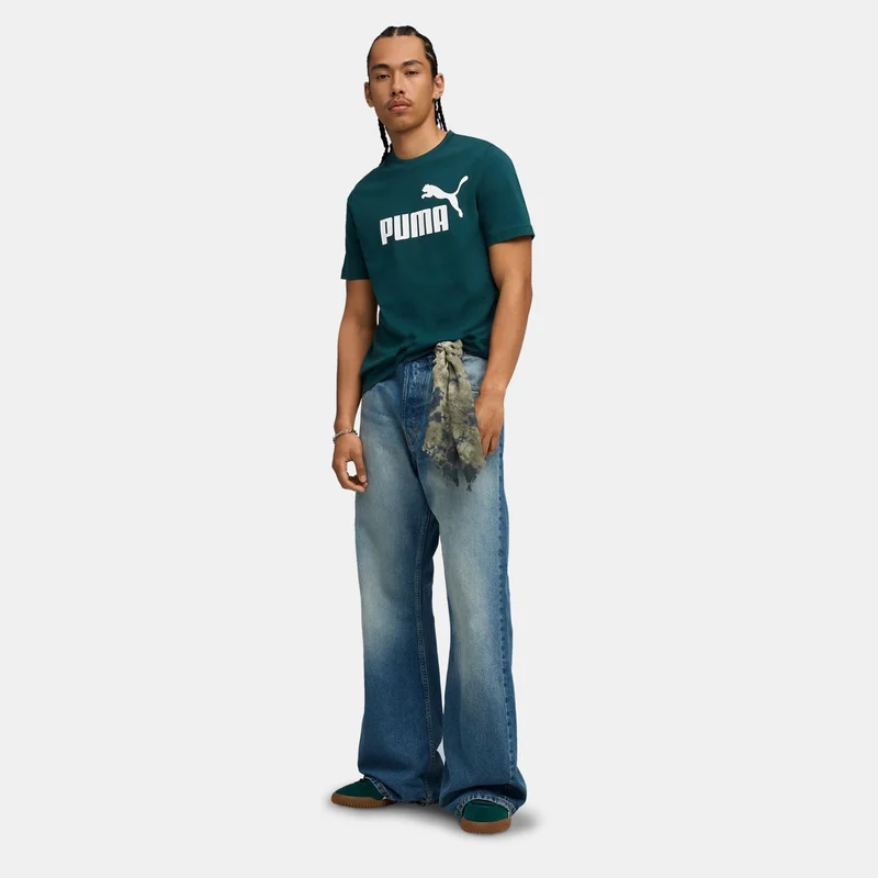 Puma Green Men's Essentials No. 1 Logo T-Shirt for Men | Best Price UAE
