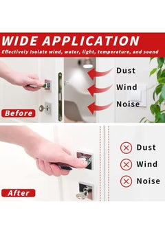 Oasisgalore 23ft D-Shape Self-Adhesive Door Seal Strip for Large Gaps, Easy-Cut, Black  - Image 2