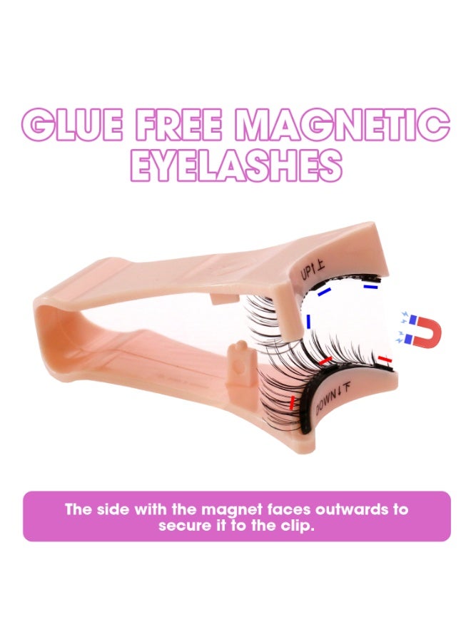 BY SABRINA Magnetic false eyelash set, reusable eyelashes with strong magnets, no need for glue, waterproof, easy to use, quick to wear, completed in 3 seconds, creating a natural makeup look, and lightweight eyelashes No Glue Required, Easy To Use #7 - Image 2