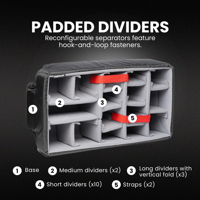 Nanuk Wheeled Series 935 Lightweight NK-7 Resin Waterproof Hard Case with Lid Organizer and Padded Dividers, Orange - Image 3