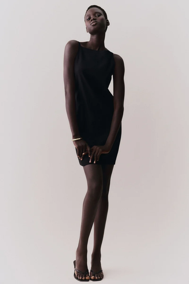 H&M Linen-blend strappy dress