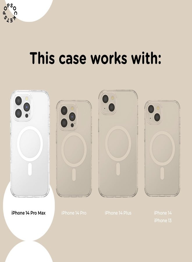 بوب سوكيتس PopSockets: PopCase PlantCore لـ MagSafe - غطاء هاتف نباتي لهاتف iPhone 14 Pro Max مع حامل PopGrip منزلق قابل لإعادة الوضع ومقبض مع غطاء علوي قابل للتبديل - شفاف - Image 5
