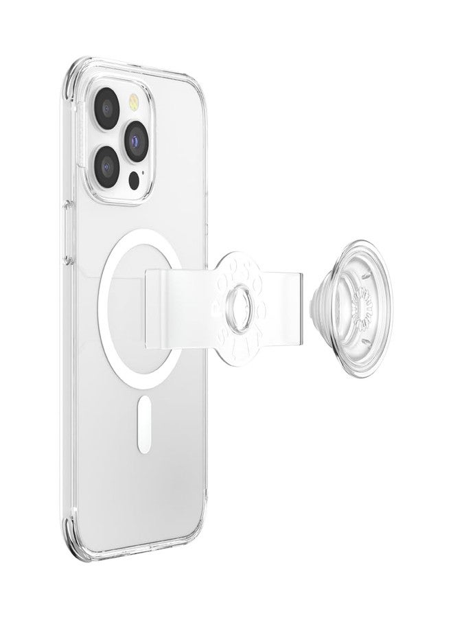 بوب سوكيتس PopSockets: PopCase PlantCore لـ MagSafe - غطاء هاتف نباتي لهاتف iPhone 14 Pro Max مع حامل PopGrip منزلق قابل لإعادة الوضع ومقبض مع غطاء علوي قابل للتبديل - شفاف - Image 4
