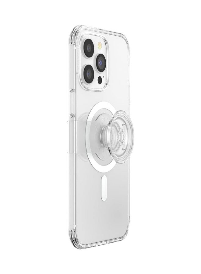 بوب سوكيتس PopSockets: PopCase PlantCore لـ MagSafe - غطاء هاتف نباتي لهاتف iPhone 14 Pro Max مع حامل PopGrip منزلق قابل لإعادة الوضع ومقبض مع غطاء علوي قابل للتبديل - شفاف - Image 1