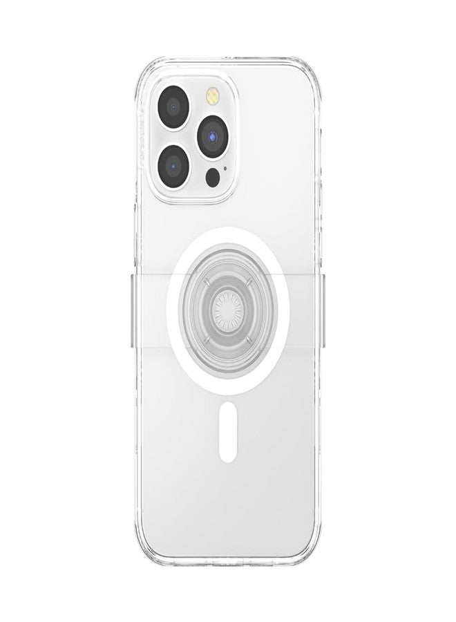 بوب سوكيتس PopSockets: PopCase PlantCore لـ MagSafe - غطاء هاتف نباتي لهاتف iPhone 14 Pro Max مع حامل PopGrip منزلق قابل لإعادة الوضع ومقبض مع غطاء علوي قابل للتبديل - شفاف - Image 2