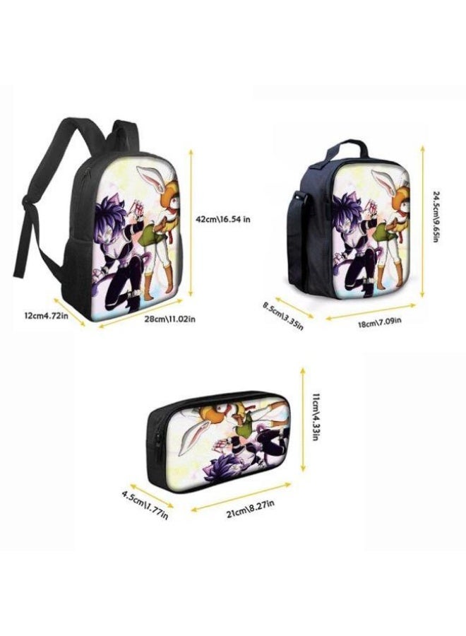 general Common universal printed backpack - three-piece backpack combination (available for students, children, friends on outings, mountain climbing, etc.) - 94 - Image 3