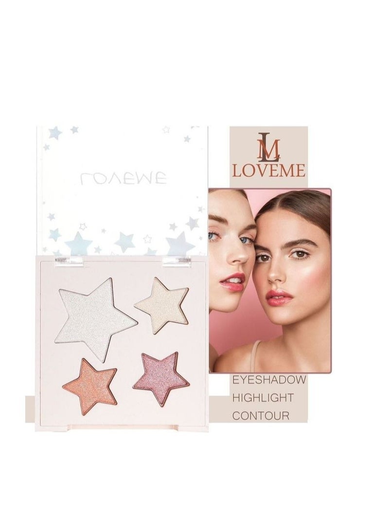 Love Me Stars Lllu Minating Palette Contains Shadow Highlighter and Contour - Image 2