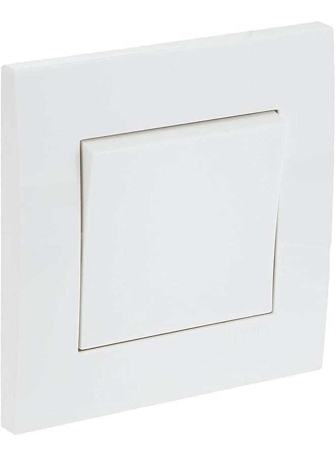 Schneider Electric Schneider Electric Kb31R Vivace White 2-Way Plate Switch 1 Gang 16Ax White - Image 1