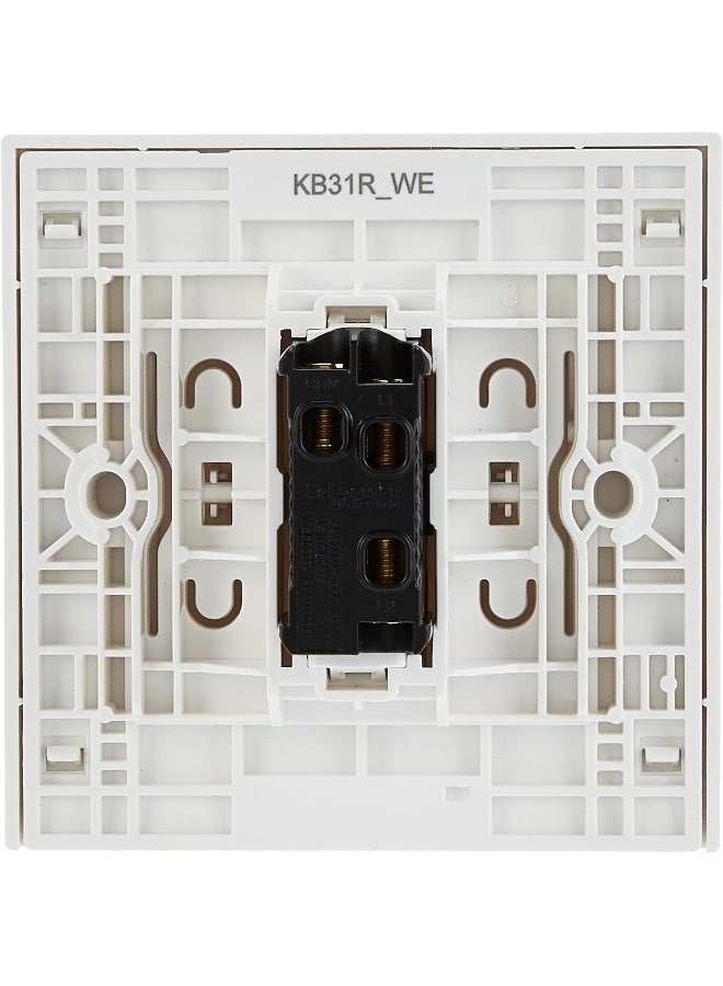 Schneider Electric Schneider Electric Kb31R Vivace White 2-Way Plate Switch 1 Gang 16Ax White - Image 2