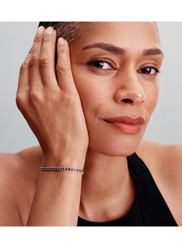 PANDORA Sparkling Blue Tennis Bracelet