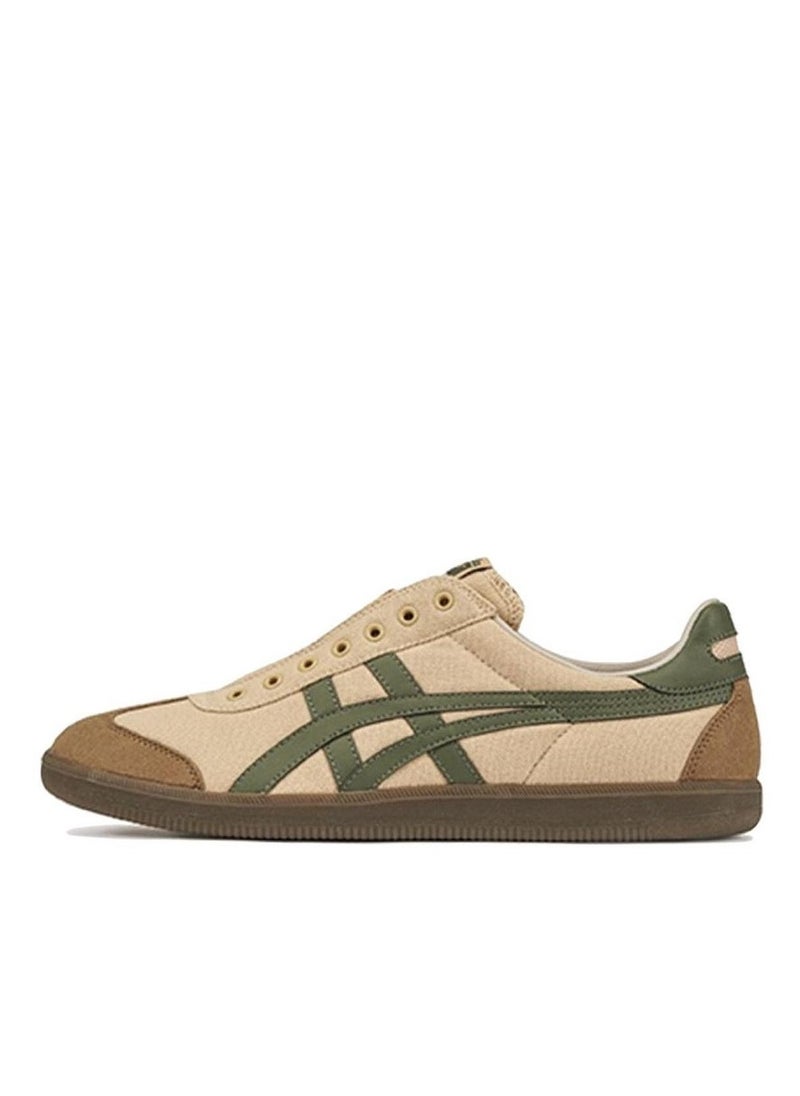 Onitsuka Tiger Tokuten Slip-on Casual Colorblock Sneakers Brown/Green  - Image 1