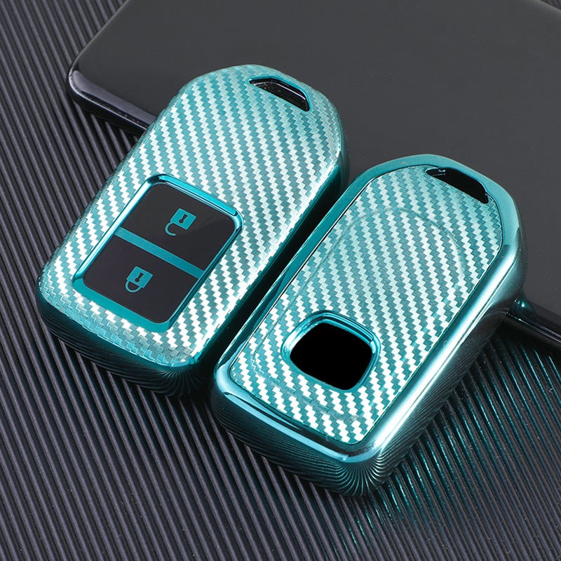 Generic Suitable for Honda 10th Generation Accord Key Case XRV 10th Generation Civic Haoying Lingpai Binzhi CRV Car Key Case Emerald 2 Key 