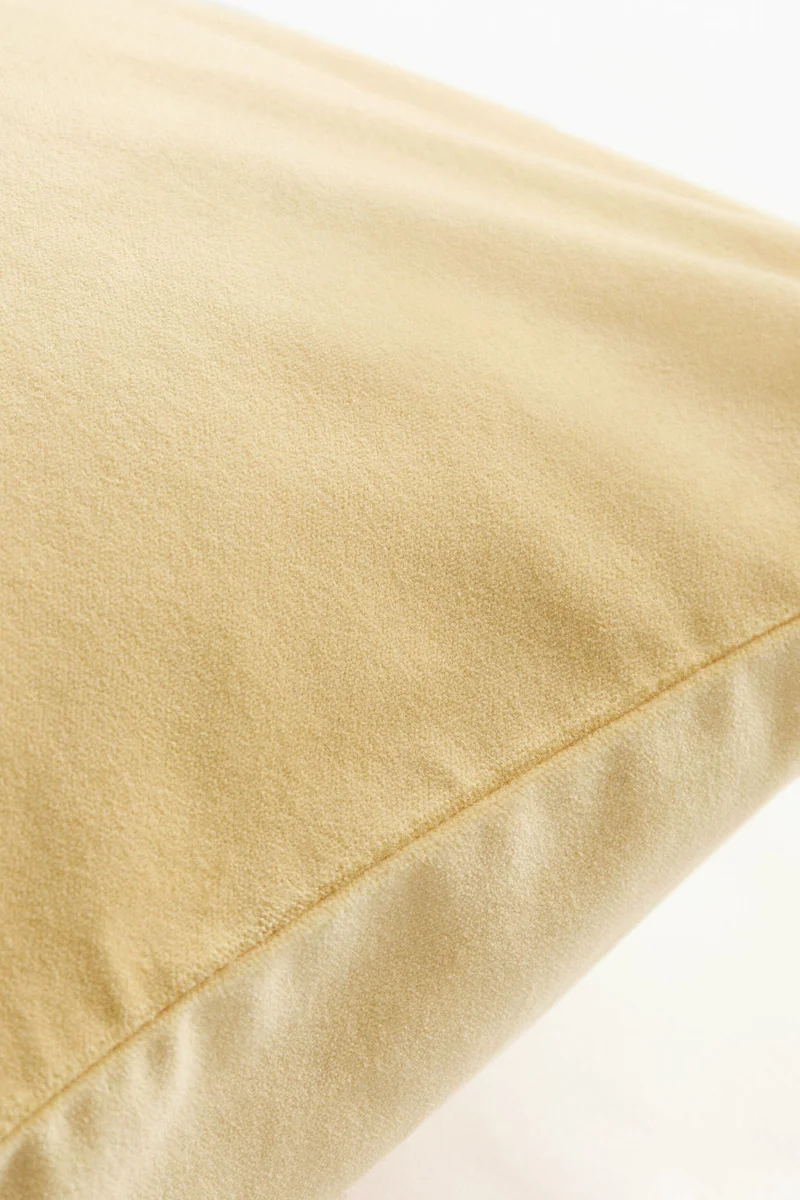 اتش اند ام غطاء وسادة من القطن المخملي