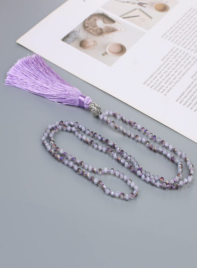 KELITCH Tassel Necklace Buddha Pendant Crystal Necklace Handmade Women Jewelry - Image 5