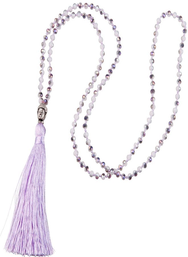 KELITCH Tassel Necklace Buddha Pendant Crystal Necklace Handmade Women Jewelry - Image 1
