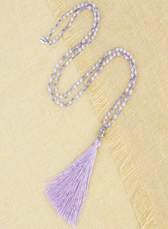 KELITCH Tassel Necklace Buddha Pendant Crystal Necklace Handmade Women Jewelry - Image 3