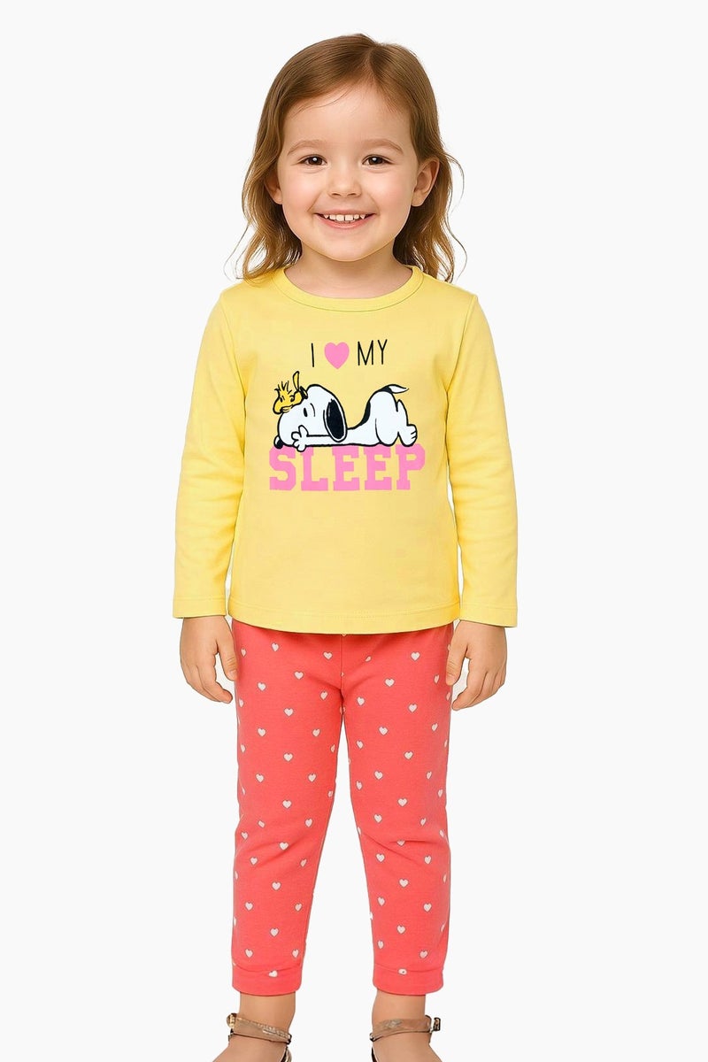 ترو كير بيجامة نوم كاملة الأكمام للبنات من  أحب نومي - Image 1
