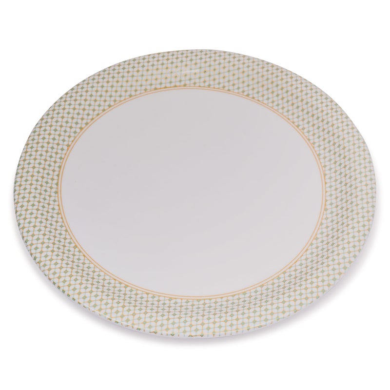 Smart Dinning طقم أطباق طعام ذكية - 6 قطع أطباق نصفية من الميلامين، DN223 - Image 4