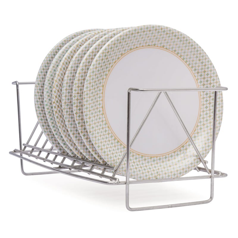 Smart Dinning طقم أطباق طعام ذكية - 6 قطع أطباق نصفية من الميلامين، DN223 - Image 2