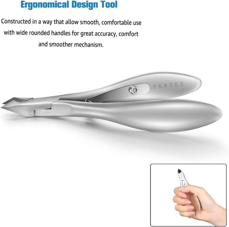 FERYES Professional Stainless Steel Cuticle Nippers - Image 4