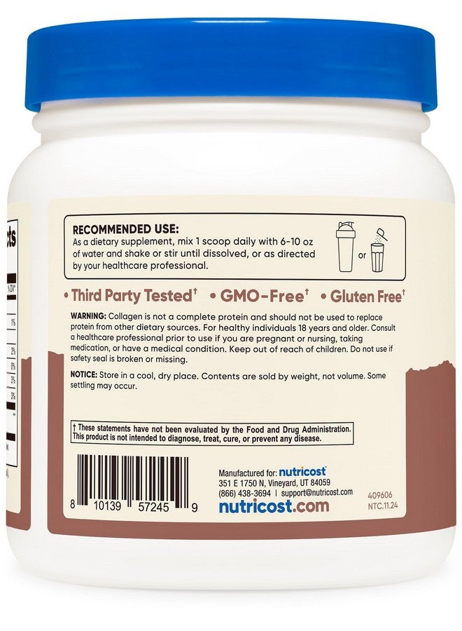Nutricost Marine Collagen (Chocolate Flavor) 30 Servings - Collagen Supplement from Wild Caught Pacific Cod Fish - Image 4