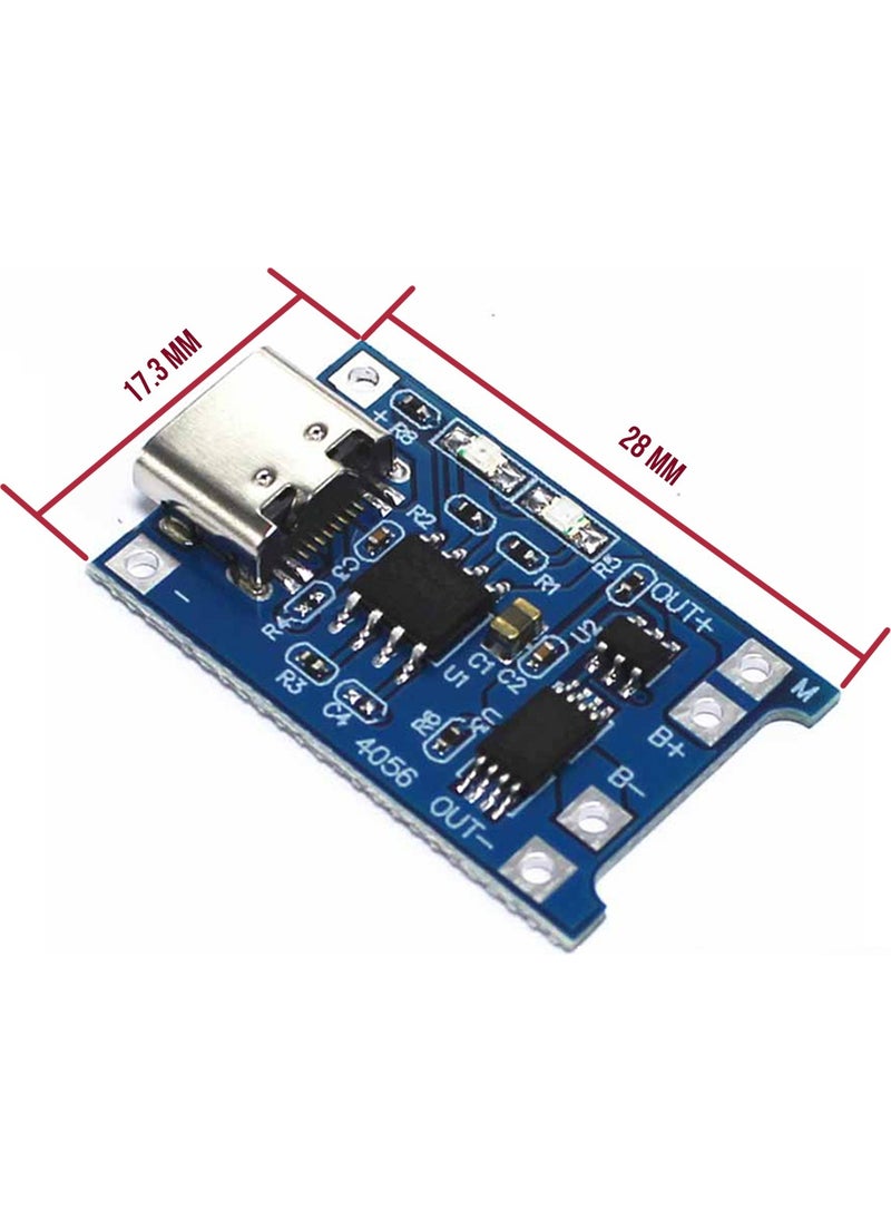Elektromall TP4056 Lithium Battery Charging Module Type-C - 5 Pieces  - Image 4