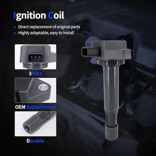 OXCANO UF400 Ignition Coil Compatible with Acura EL 2001 2002 2003 2004 2005 MDX 2001-2009, Honda Accord 2004-2007 Civic 2001-2005 Pilot 2003-2008 Ridgeline 2006-2008, Saturn VUE 2004 2005 2006 2007 - Image 4