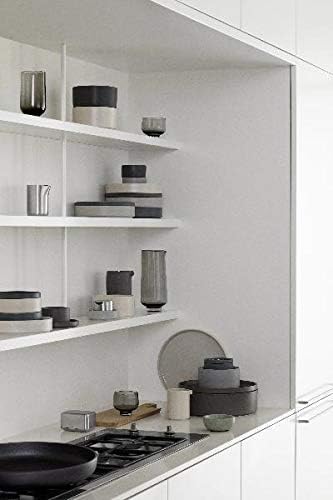 Blomus PILAR Ceramic Dinner Plate 11 Inch Pewter  Charcoal  Set of 4 - Image 3