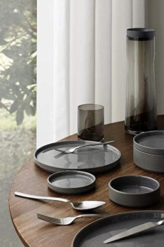 Blomus PILAR Ceramic Dinner Plate 11 Inch Pewter  Charcoal  Set of 4 - Image 4