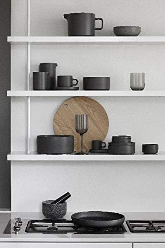 Blomus PILAR Ceramic Dinner Plate 11 Inch Pewter  Charcoal  Set of 4 - Image 2