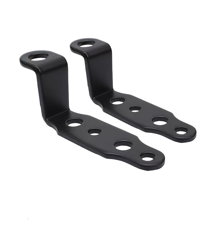 Black Thickened Motorcycle Headlight Rearview Mirror Bracket Turn Signal Spot Light Modification - Image 1