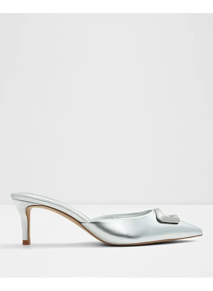 LOUISETTE Metal Accent Heeled Mules