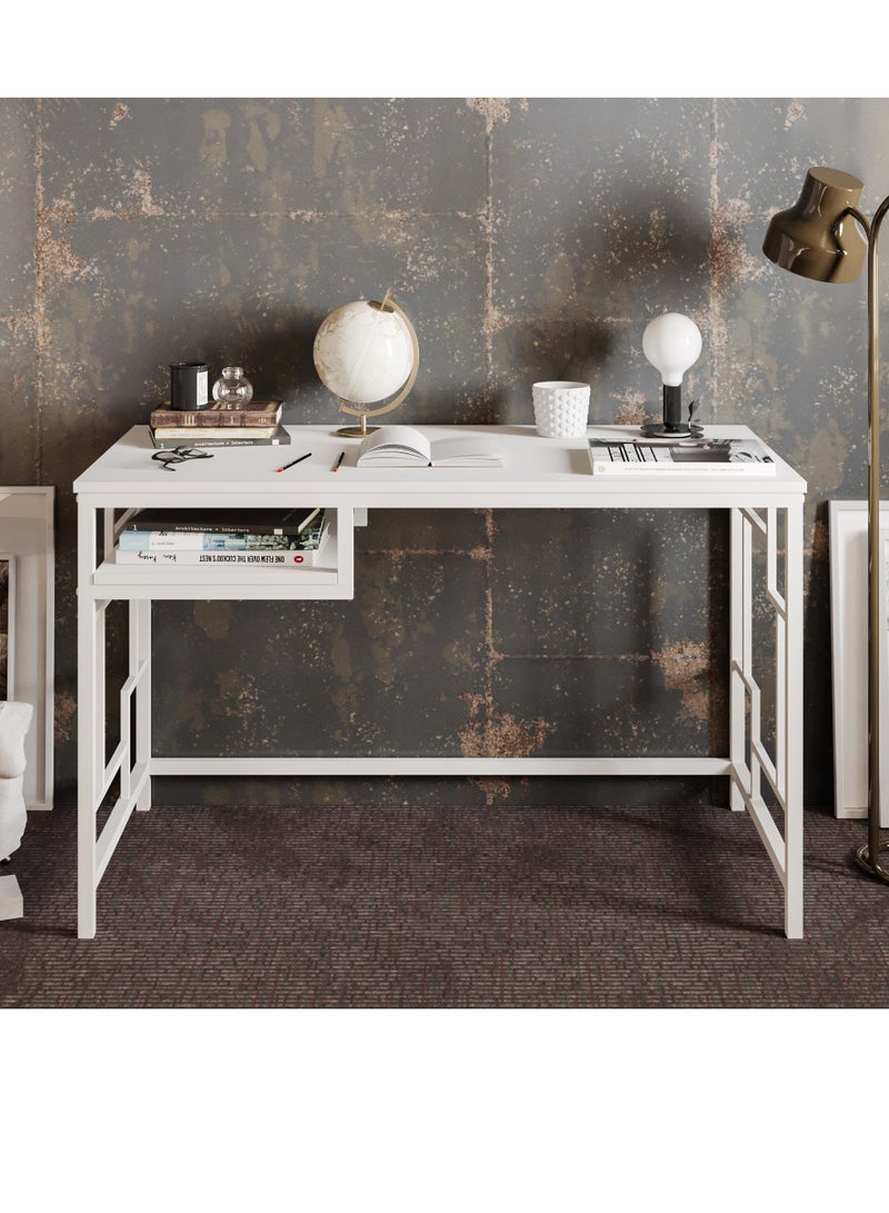 Decorotika Victory Computer Desk with a Metal Frame 120 cm | Work Table - Image 1