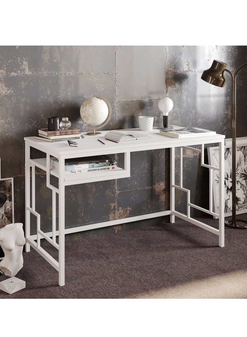 Decorotika Victory Computer Desk with a Metal Frame 120 cm | Work Table - Image 3