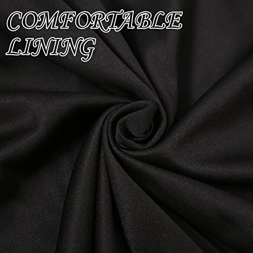 XinChangShangMao Women's Tulle Skirt Formal High Low Asymmetrical A-Line Fairy Elastic Waist Layered Long Midi Skirts Black - Image 5