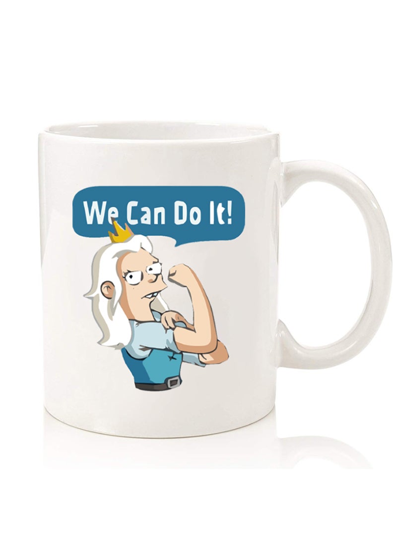 Theodor كوب شاي وقهوة مطبوع عليه وجهين بجودة عالية للاستخدام في المنزل والمكتب والأطفال والرجال والنساء، يمكننا أن نفعل ذلك-01 - Image 1